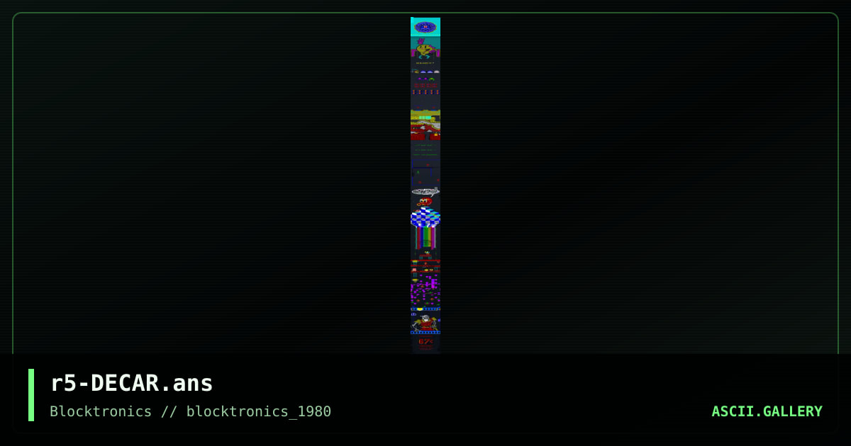 DECADE ARCADE, by resetsurvivor, 2014