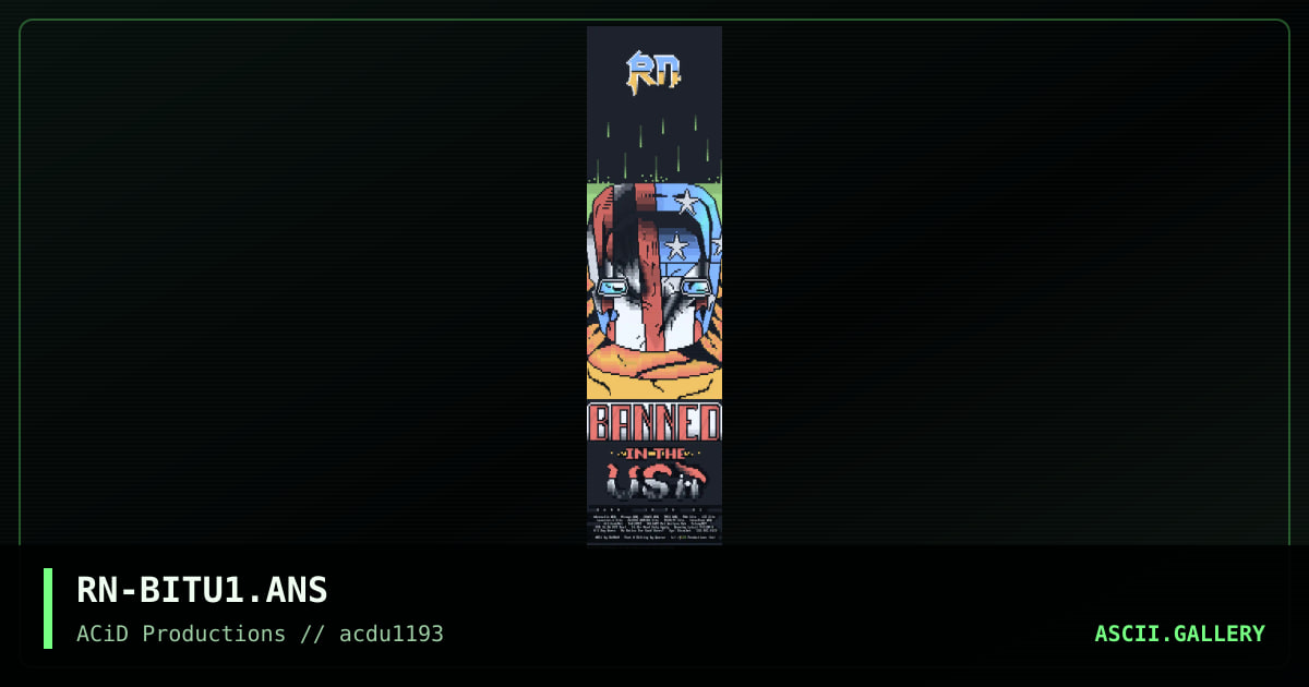 RN-BITU1.ANS, by redman, quasar, 1993