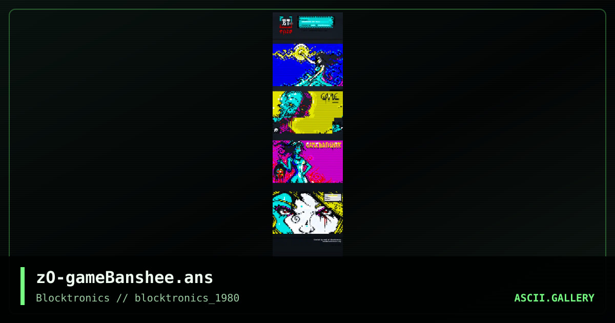zO-gameBanshee.ans, by enzo, 2014