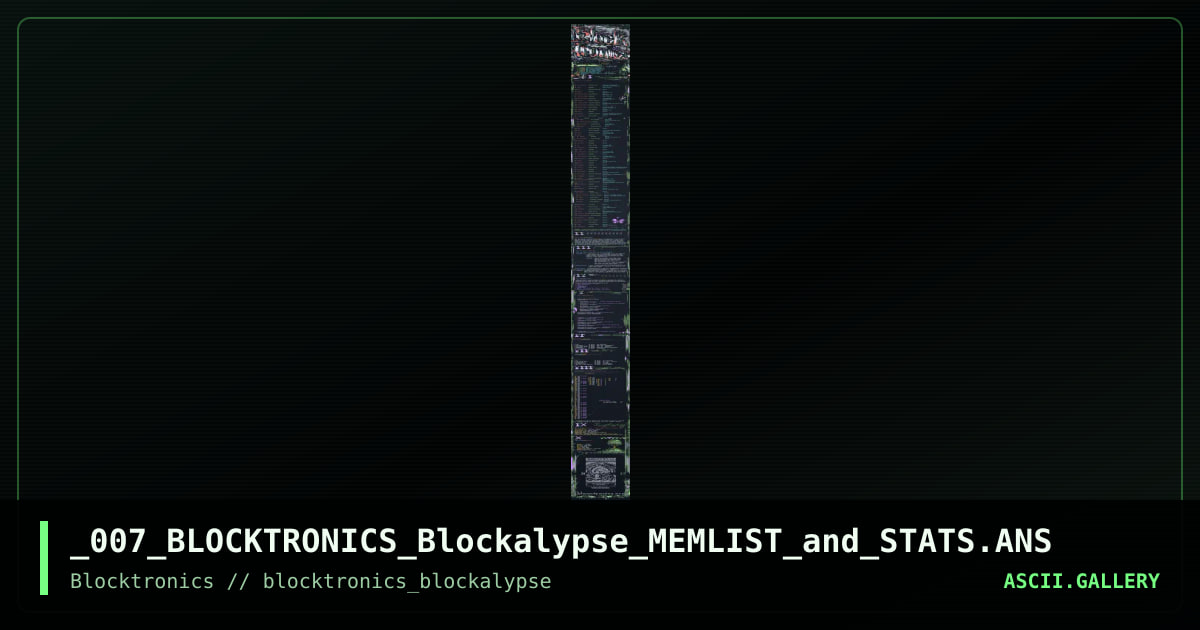 _006: Blocktronics ACiD Trip (NFO), by blocktronics, 2014