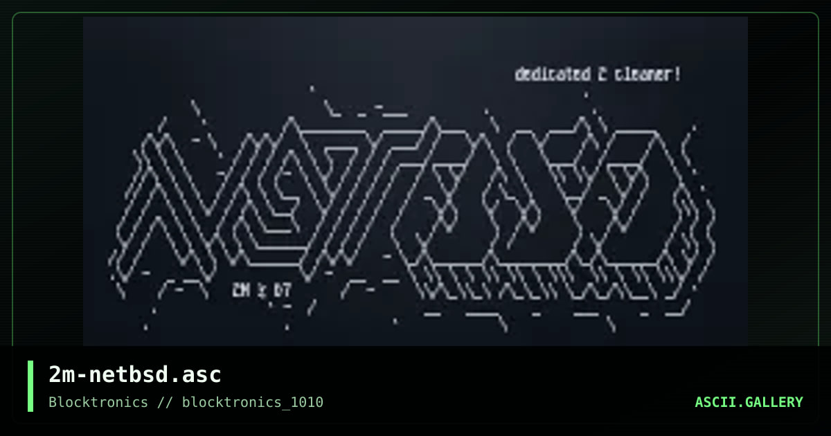 NetBSD, by mattmatthew, 2014