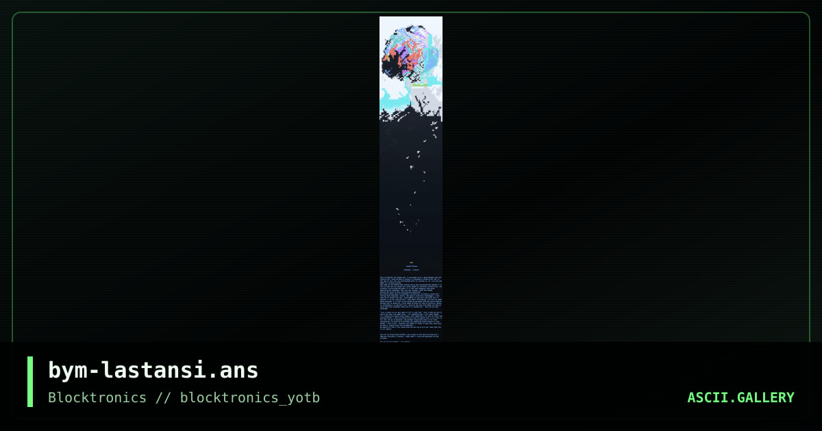 bym-lastansi.ans, by big yellow man, 2015