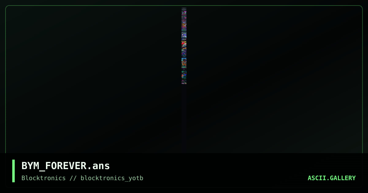 BYM_FOREVER.ans, by big yellow man, 2015