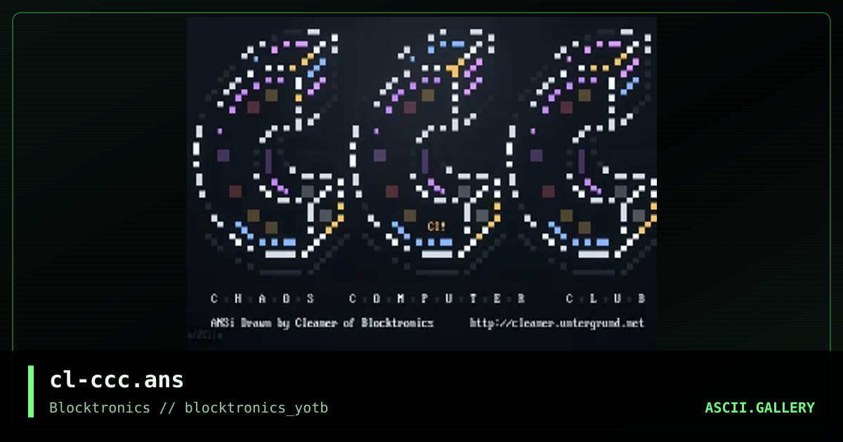 cl-ccc.ans, by cleaner, 2015
