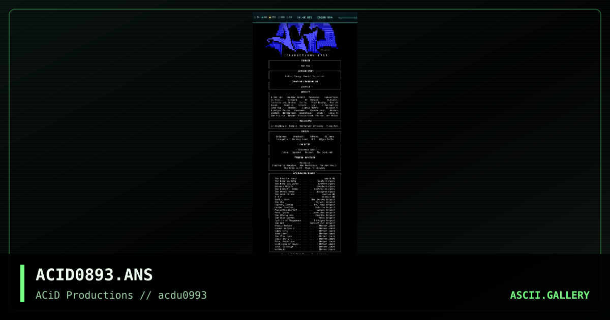 ACID0893.ANS, by vision, 1993