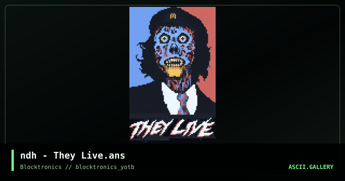 They Live, by ndh, 2015