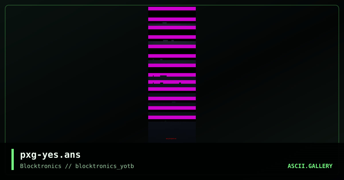 pxg-yes.ans, by pixel goth, 2015