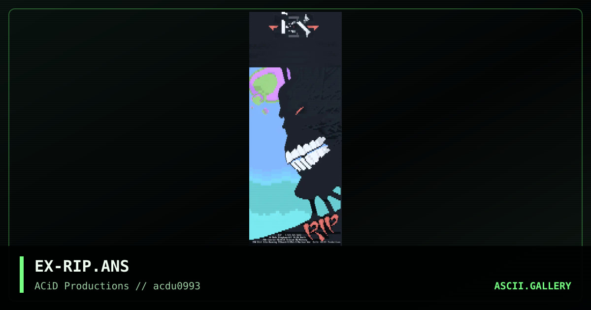 EX-RIP.ANS, by exile, 1993