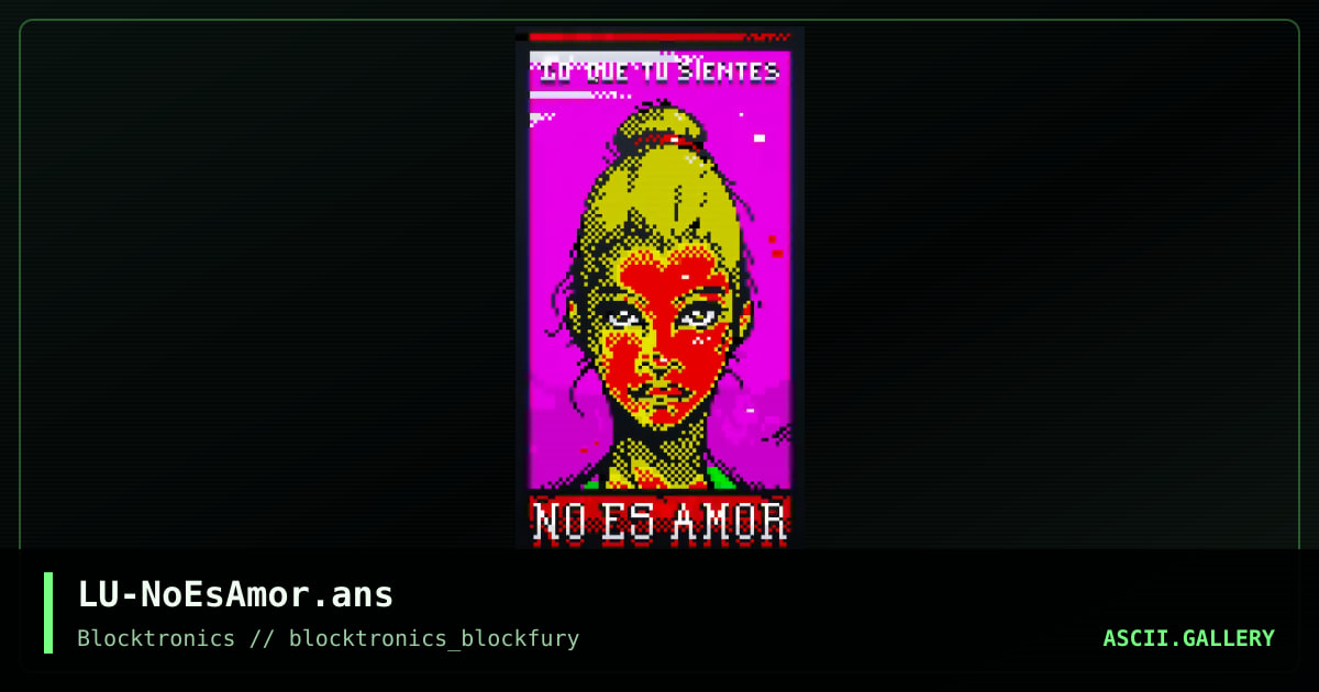 LU-NoEsAmor.ans, by enzo, 2015