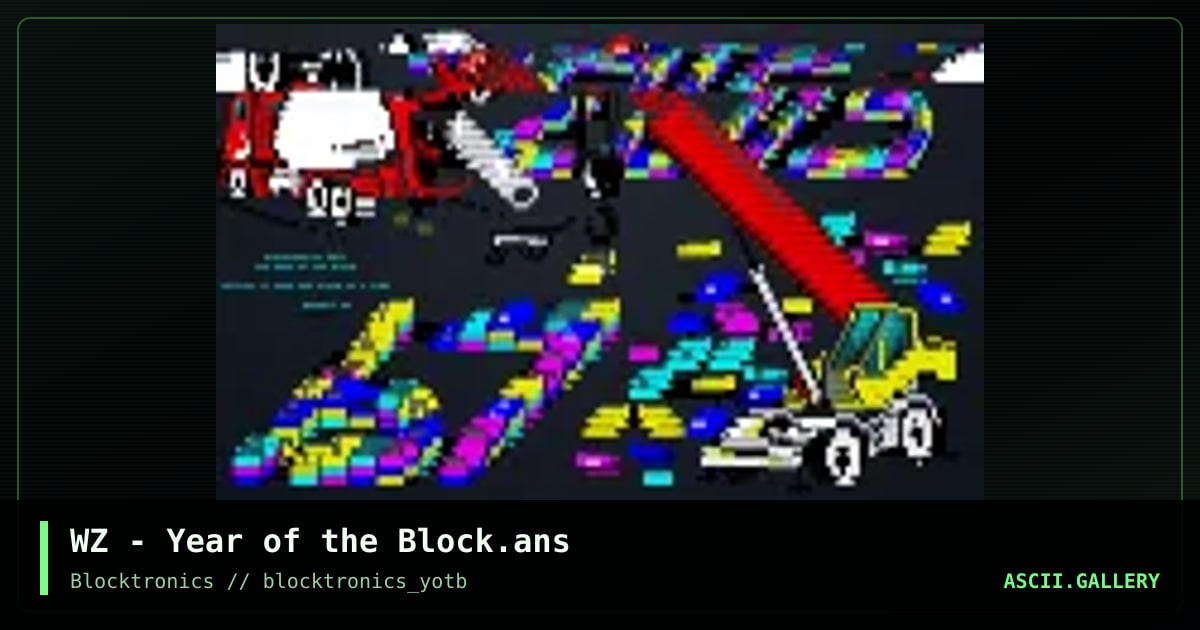 Year of the Block, by whazzit, 2015