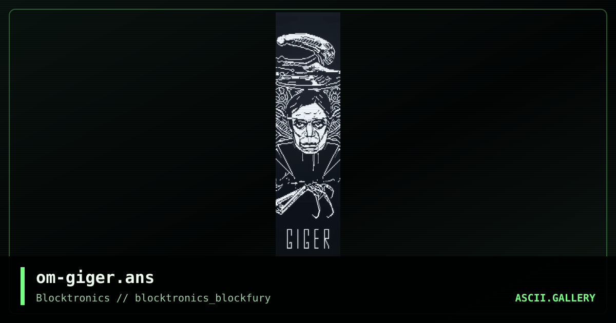 Giger, by otium, 2015