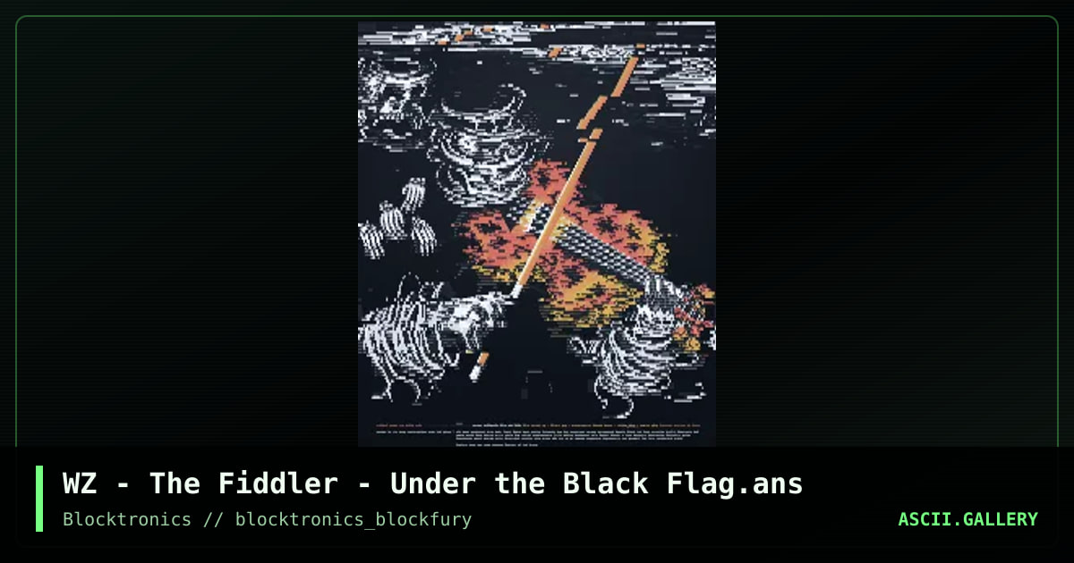 The Violinist: Under the Black Flag, by whazzit, 2015