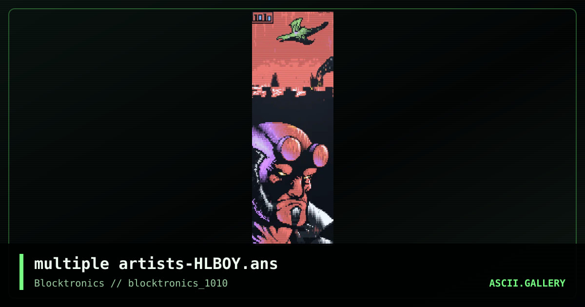 multiple artists-HLBOY.ans, by cyonx, zeus ii, 2014