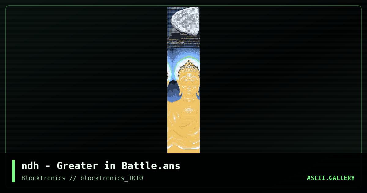 Greater in Battle, by ndh, 2014