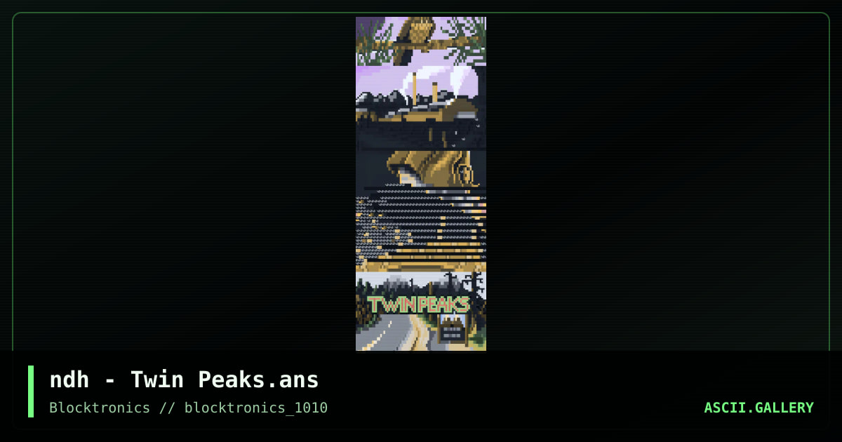 Twin Peaks, by ndh, 2014