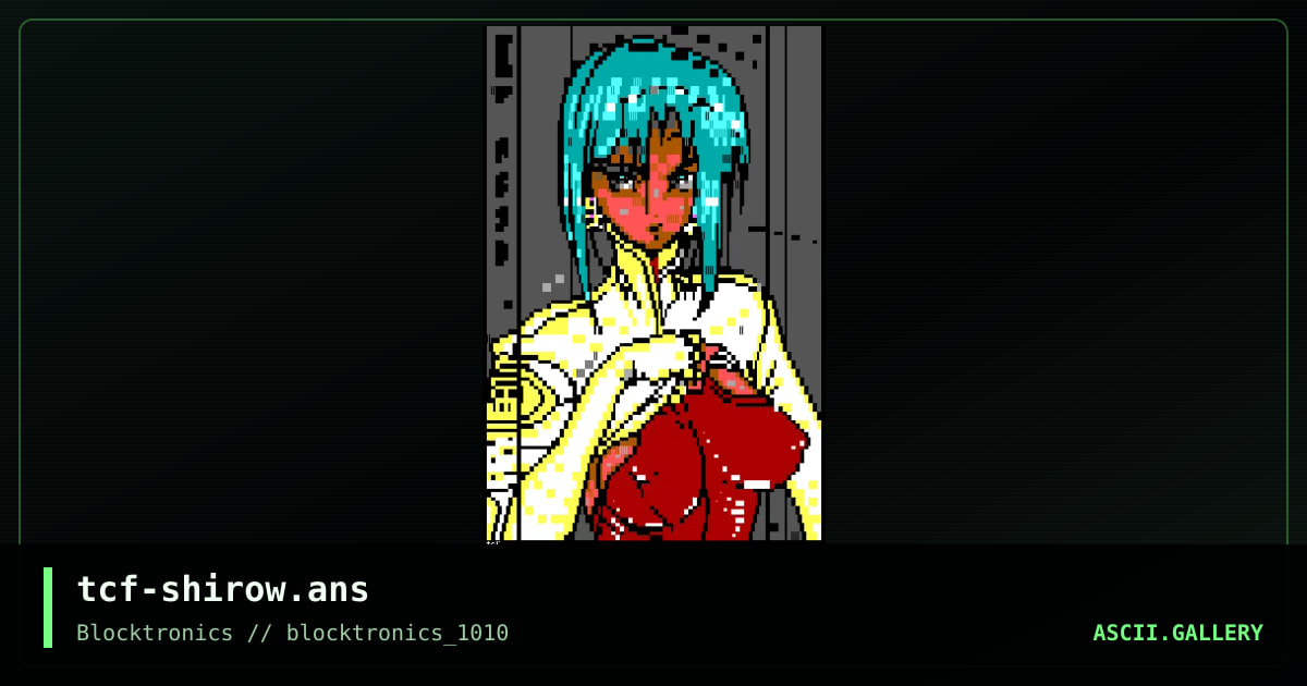 tcf-shirow.ans, by tcf, 2014