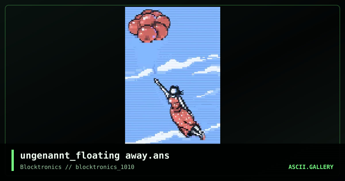 ungenannt_floating away.ans, by ungenannt, 2014
