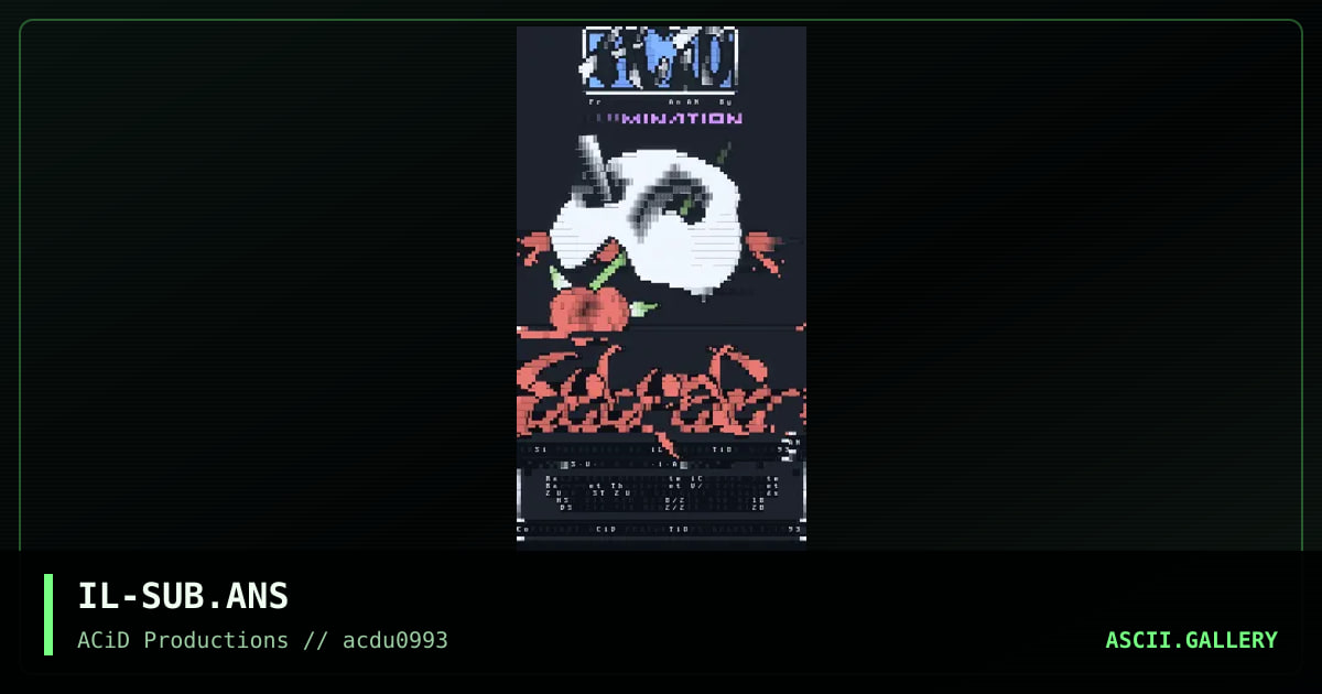 IL-SUB.ANS, by illumination, 1993