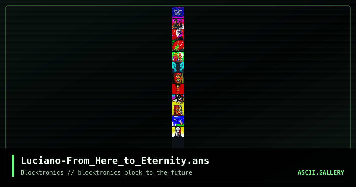 Luciano-From_Here_to_Eternity.ans, by enzo, 2015