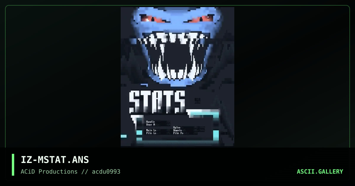 IZ-MSTAT.ANS, by icszer, 1993