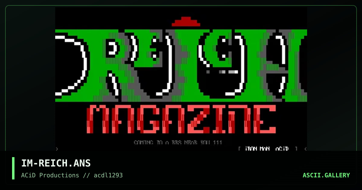 IM-REICH.ANS, by iron man, 1993