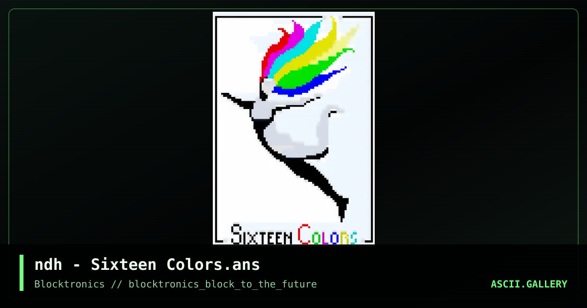 Sixteen Colors, by ndh, 2015
