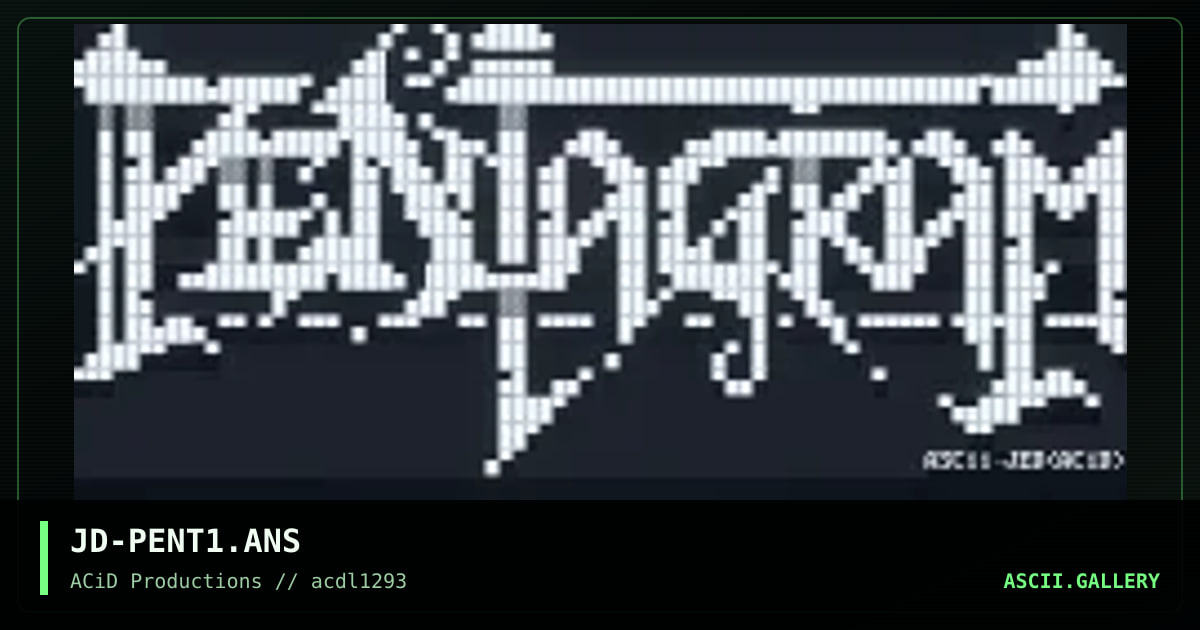JD-PENT1.ANS, by jed, 1993
