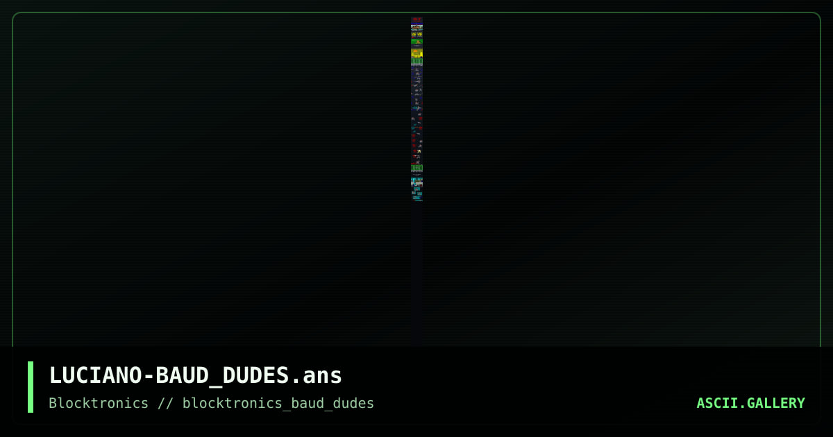 LUCIANO-BAUD_DUDES.ans, by enzo, 2016