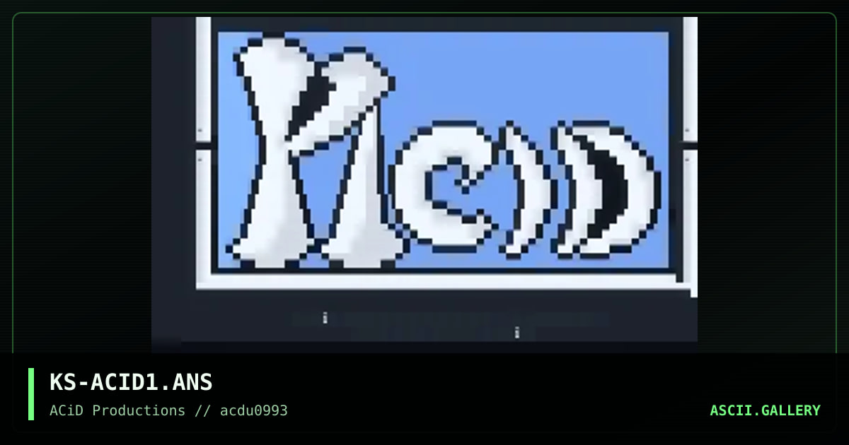 KS-ACID1.ANS, by kronos, 1993