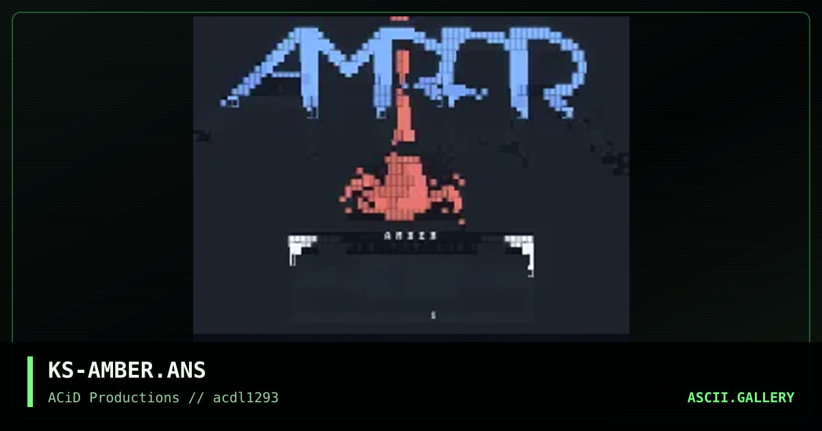 KS-AMBER.ANS, by kronos, 1993