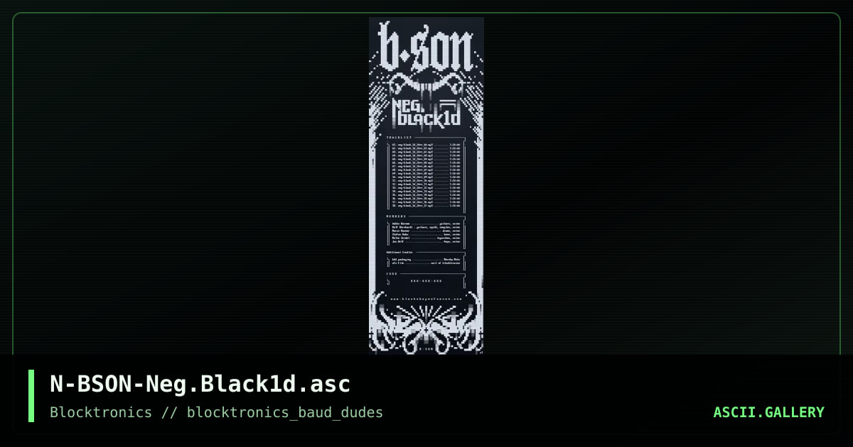 neg.black 1d, by nail, 2016
