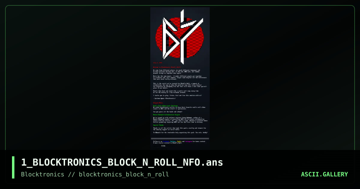 1_BLOCKTRONICS_BLOCK_N_ROLL_NFO.ans, by filth, 2016