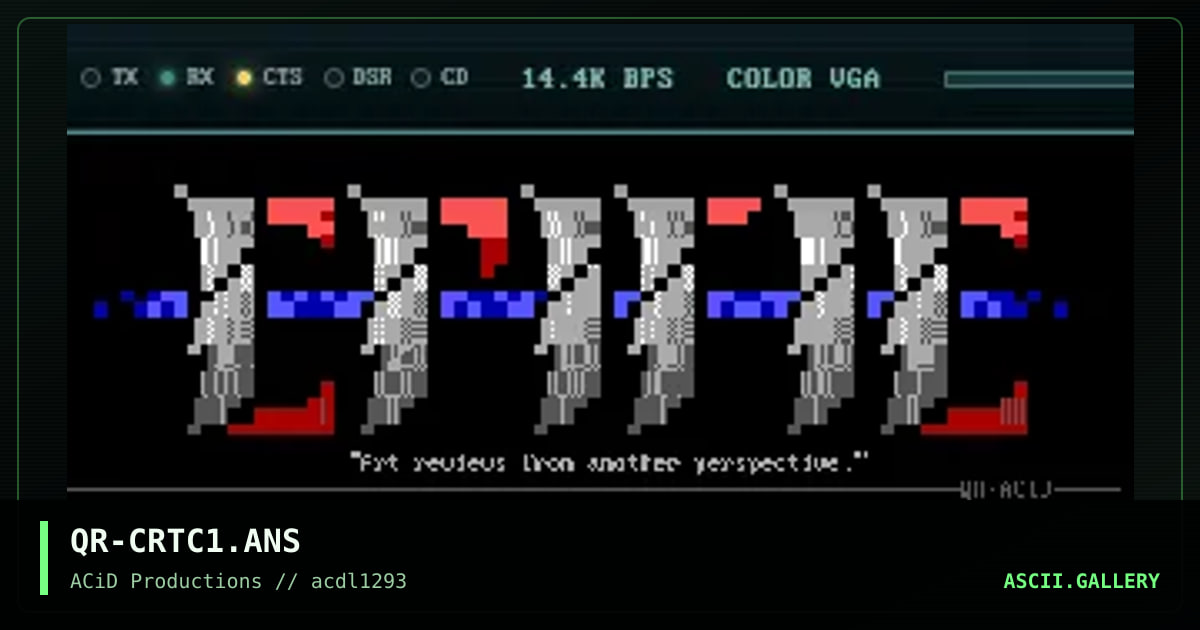 QR-CRTC1.ANS, by quasar, 1993