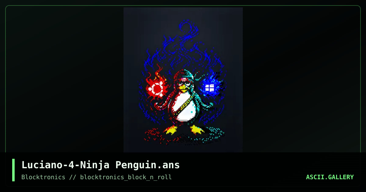 Luciano-4-Ninja Penguin.ans, by enzo, 2016