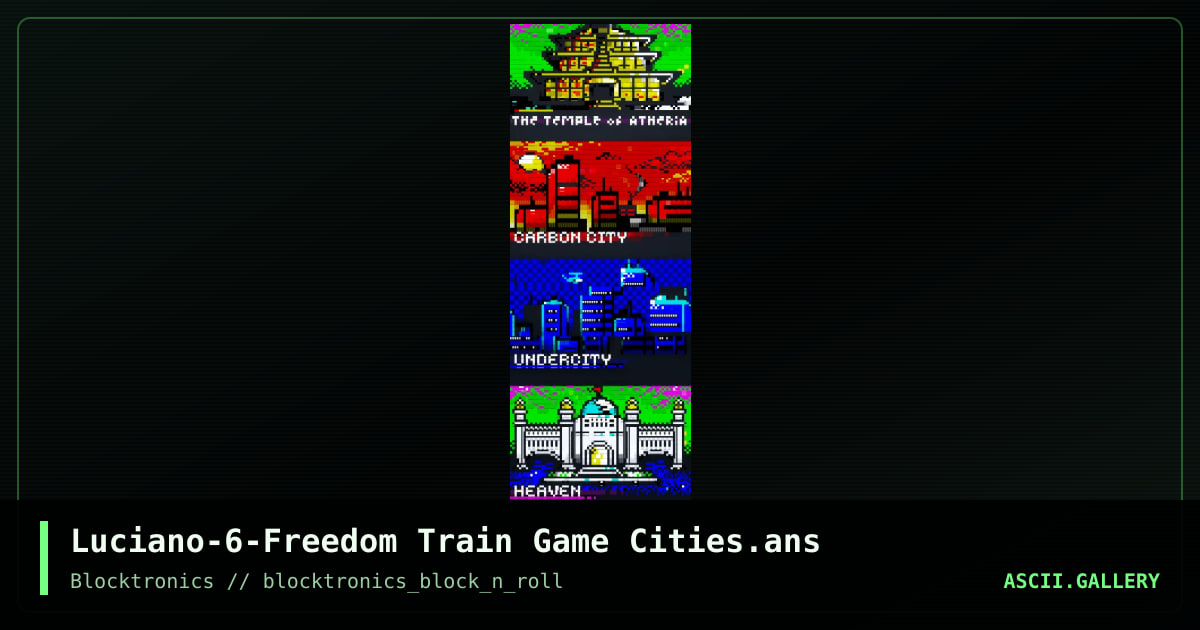 Luciano-6-Freedom Train Game Cities.ans, by enzo, 2016