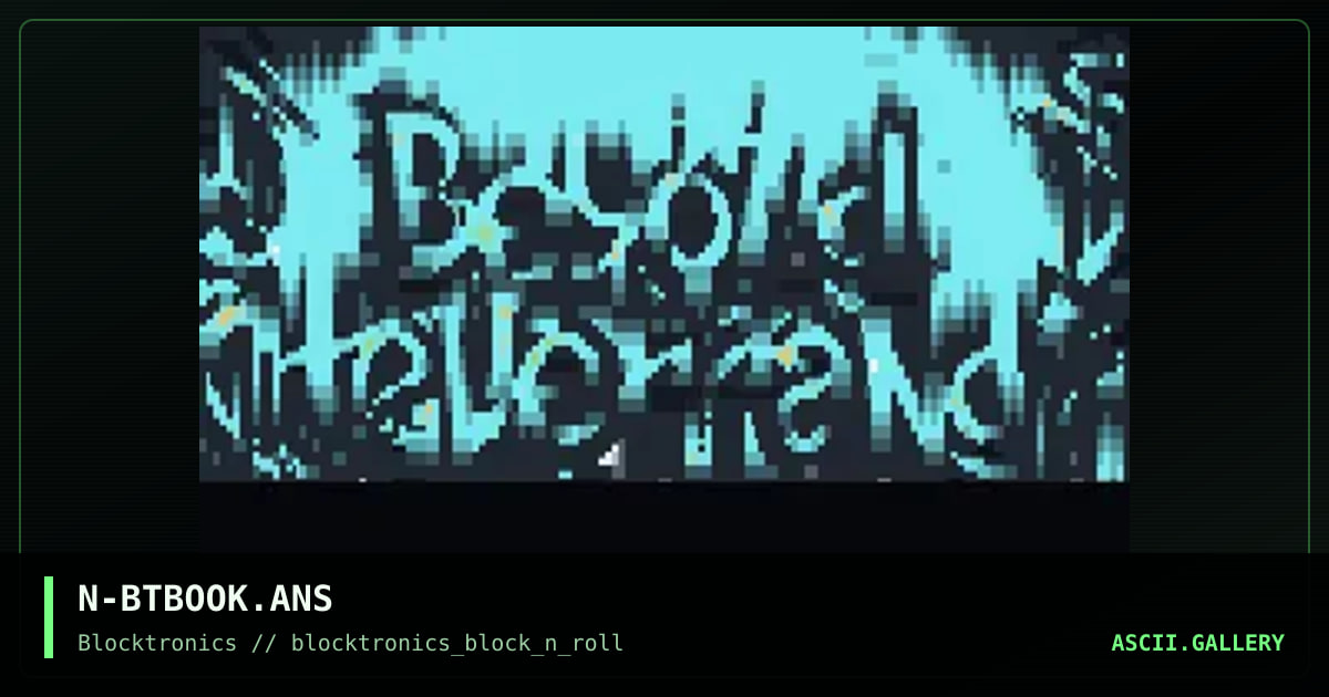 beyond tellerrand booklet cover, by nail, 2016