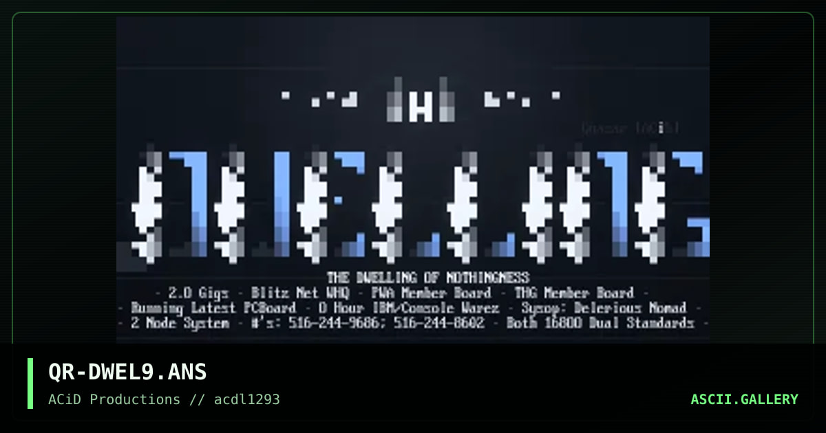 QR-DWEL9.ANS, by quasar, 1993