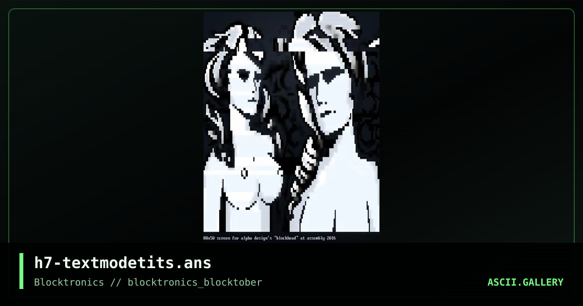 h7-textmodetits.ans, by h7, 2016