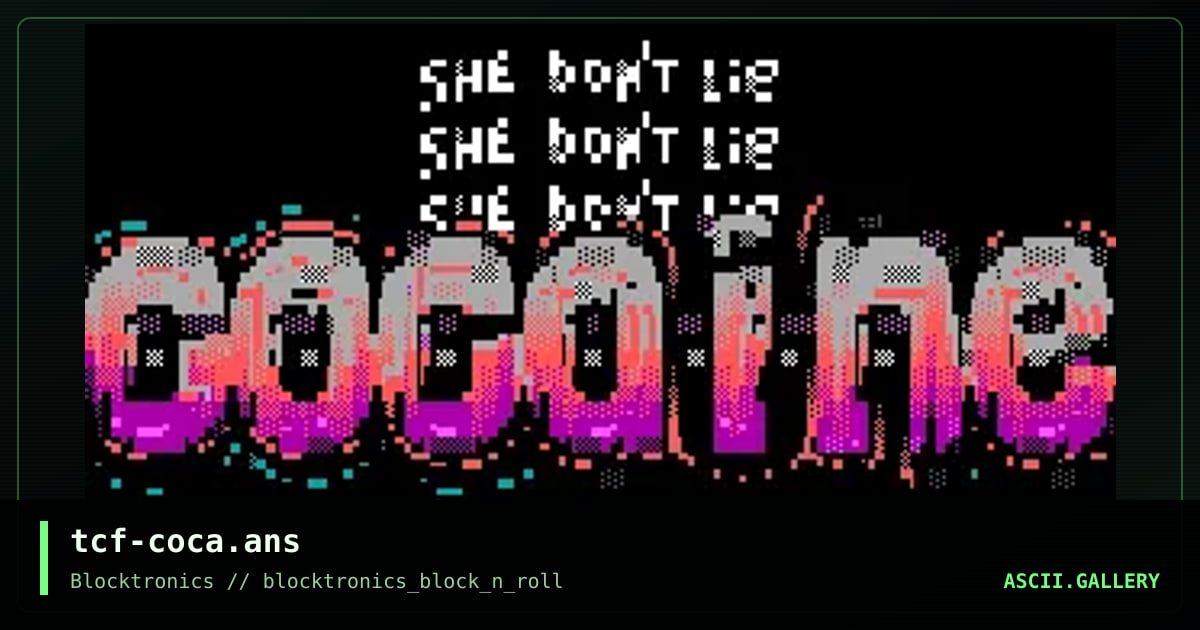 tcf-coca.ans, by tcf, 2016