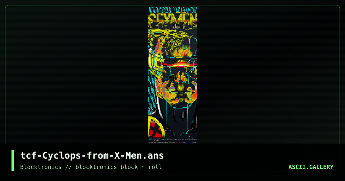 tcf-Cyclops-from-X-Men.ans, by tcf, 2016