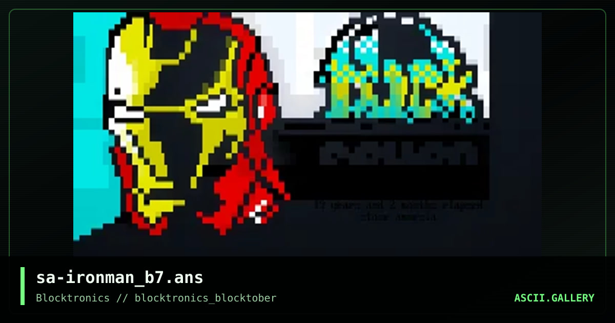 sa-ironman_b7.ans, by stone amnesia, 2016