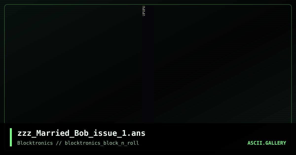 zzz_Married_Bob_issue_1.ans, by enzo, 2016