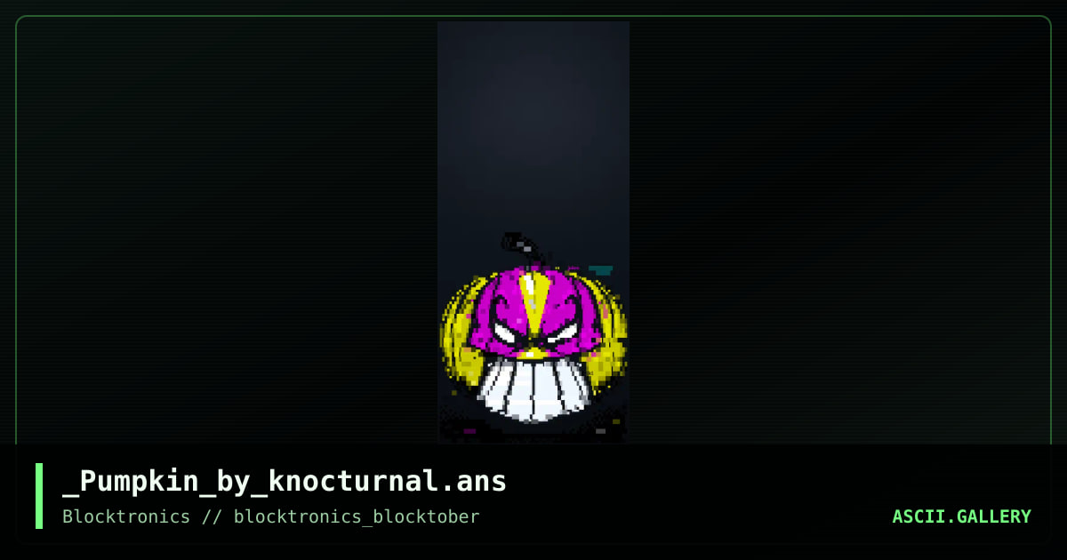_Pumpkin_by_knocturnal.ans, by knocturnal, 2016