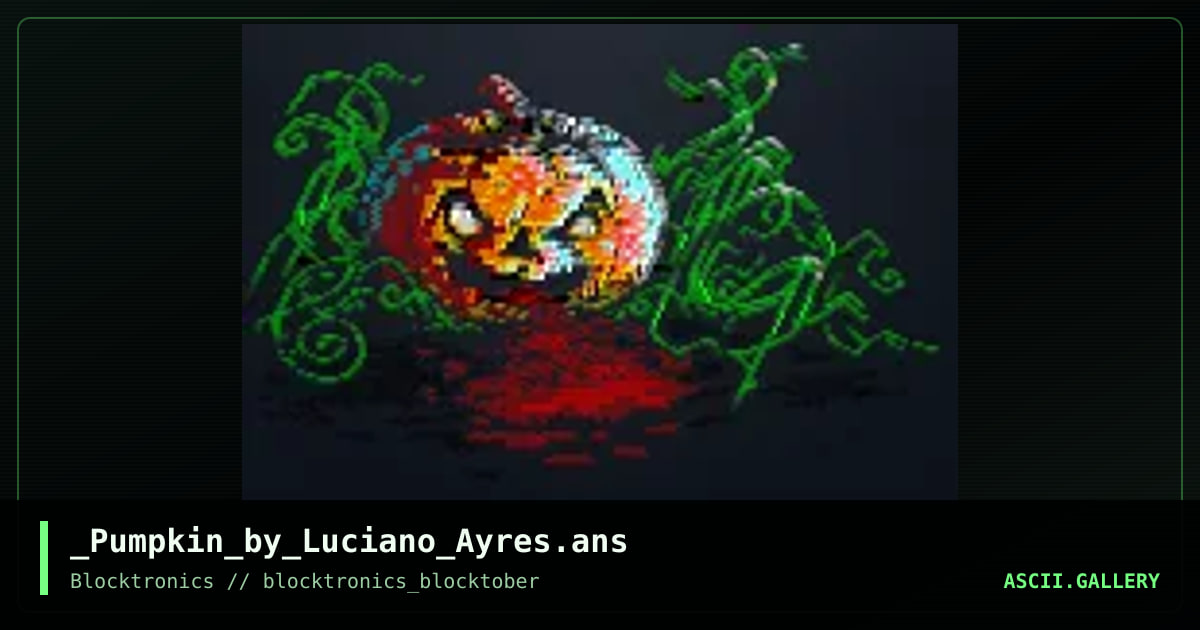 _Pumpkin_by_Luciano_Ayres.ans, by enzo, 2016