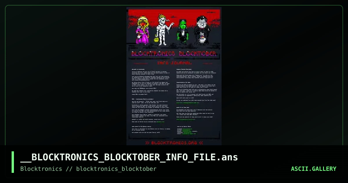 __BLOCKTRONICS_BLOCKTOBER_INFO_FILE.ans, by enzo, 2016