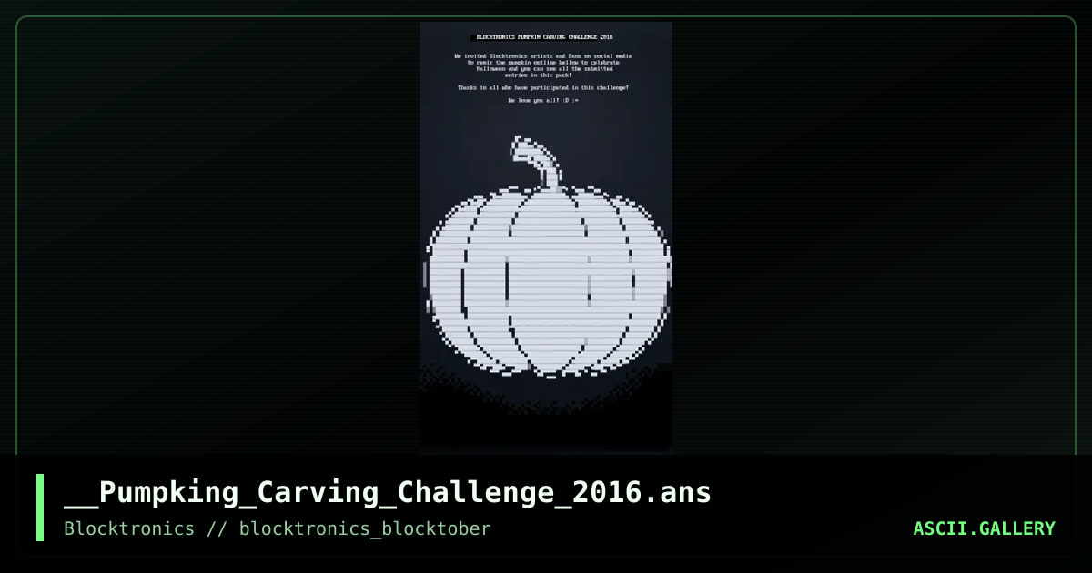 __Pumpking_Carving_Challenge_2016.ans, by enzo, 2016