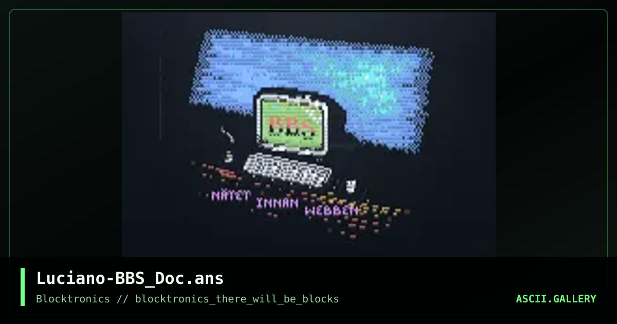 Luciano-BBS_Doc.ans, by enzo, 2017