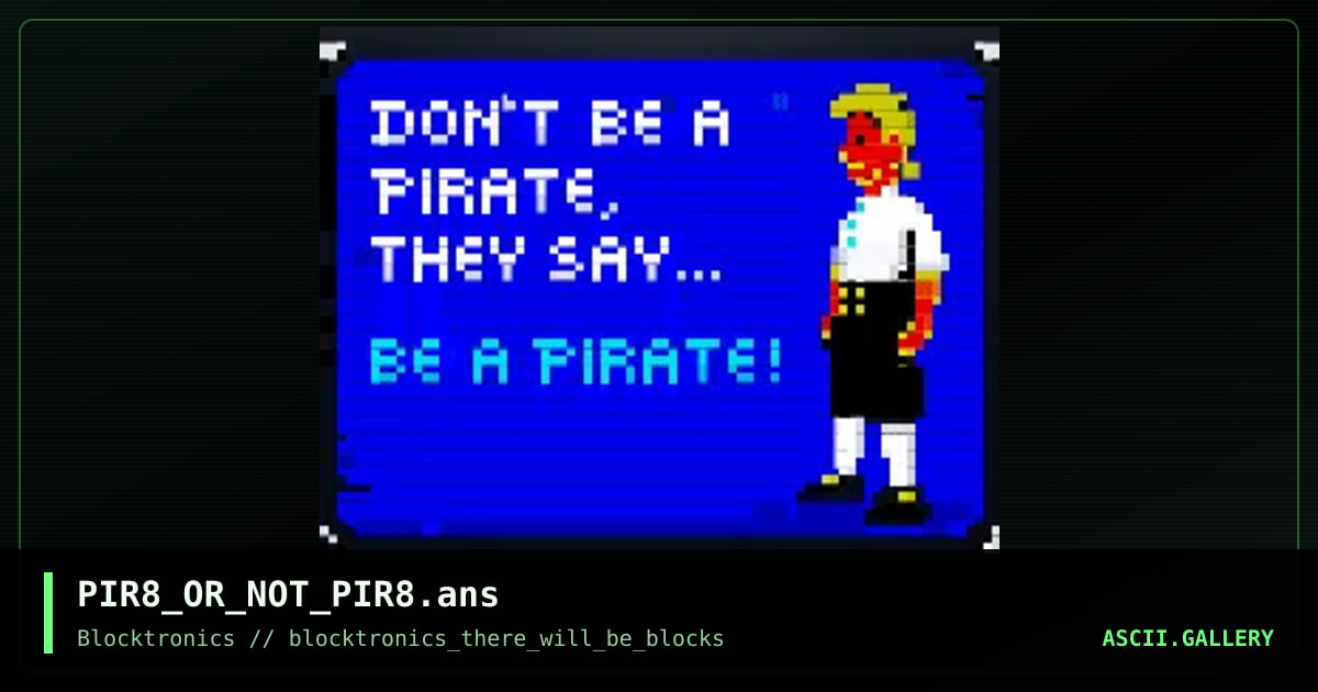 PIR8_OR_NOT_PIR8.ans, by enzo, 2017