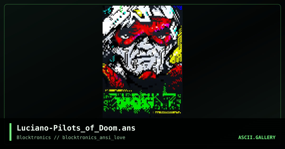 Luciano-Pilots_of_Doom.ans, by enzo, 2017