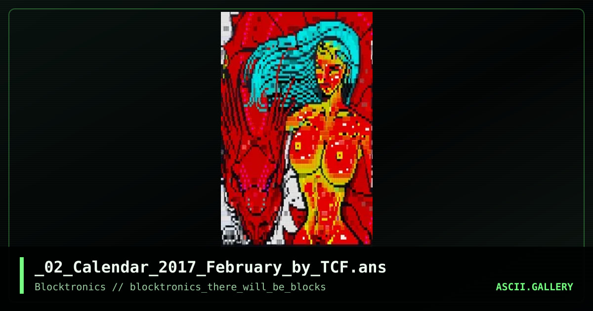 _02_Calendar_2017_February_by_TCF.ans, by tcf, 2017